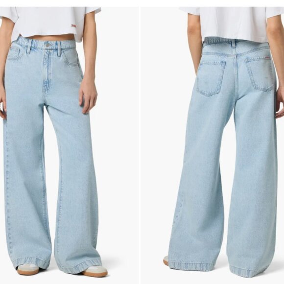 NEW HUDSON Jolene Wide Leg Jeans in Whip Smart for women 1125 6m3 - Picture 2 of 6